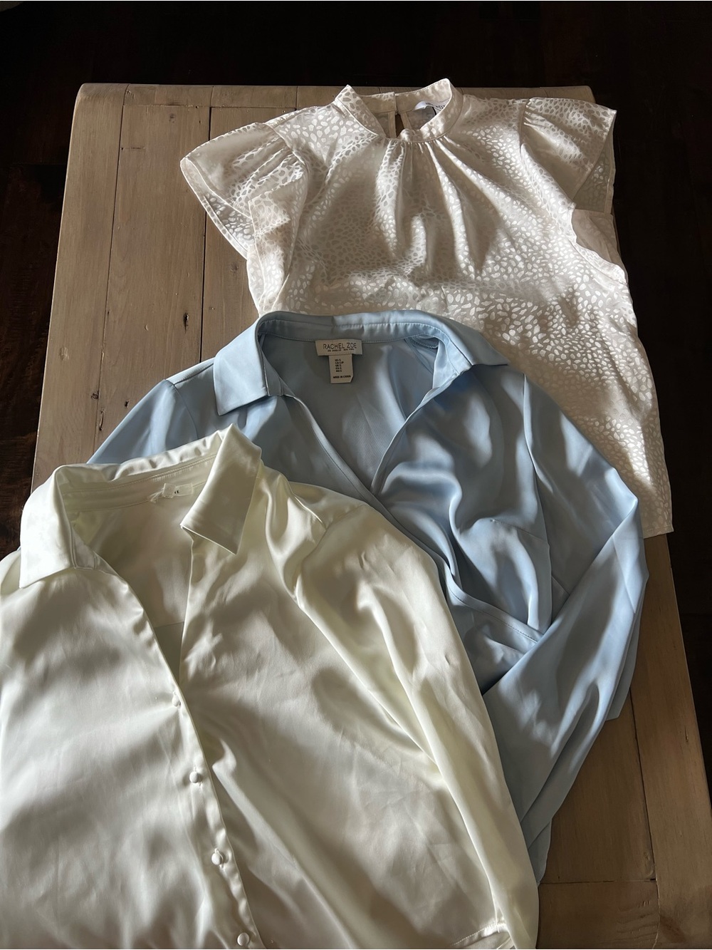 3 Silky Dress Shirts Small/XS